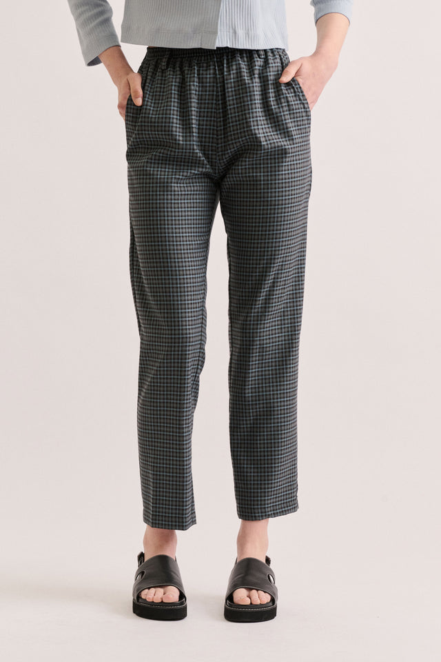 Beatrix Pant - Storm Mini Check – Kuwaii